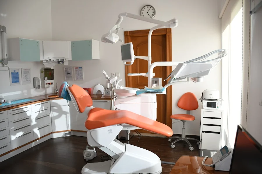 Modern dental and maxillofacial clinic interior